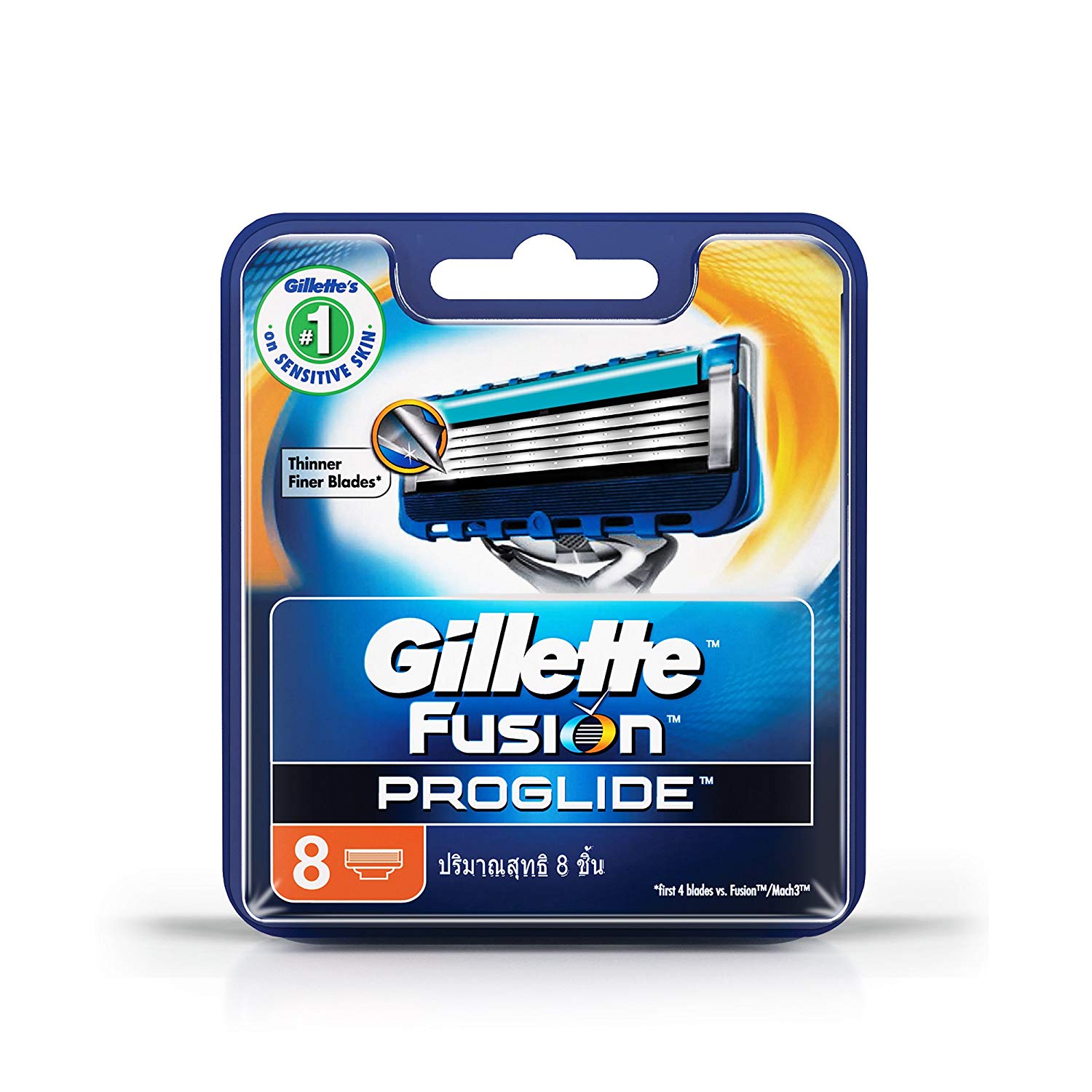 Gillette Fusion ProGlide Manual Men's Razor Blade Refills, 8 Count